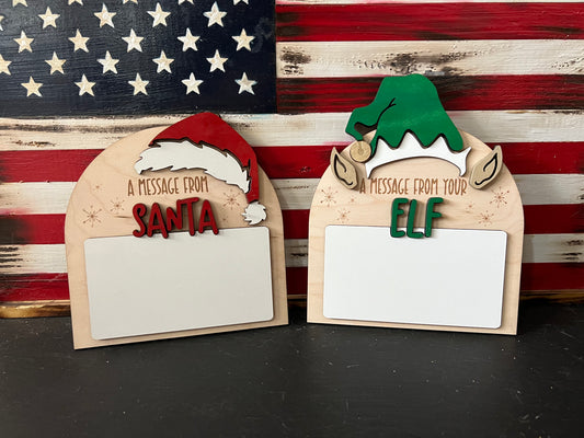 A Message from Santa & Your Elf Boards