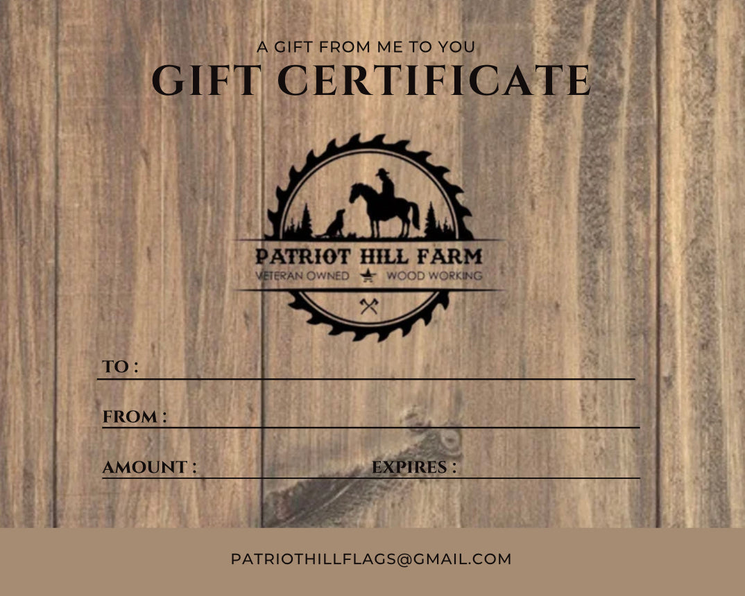 Patriot Hill Gift Card